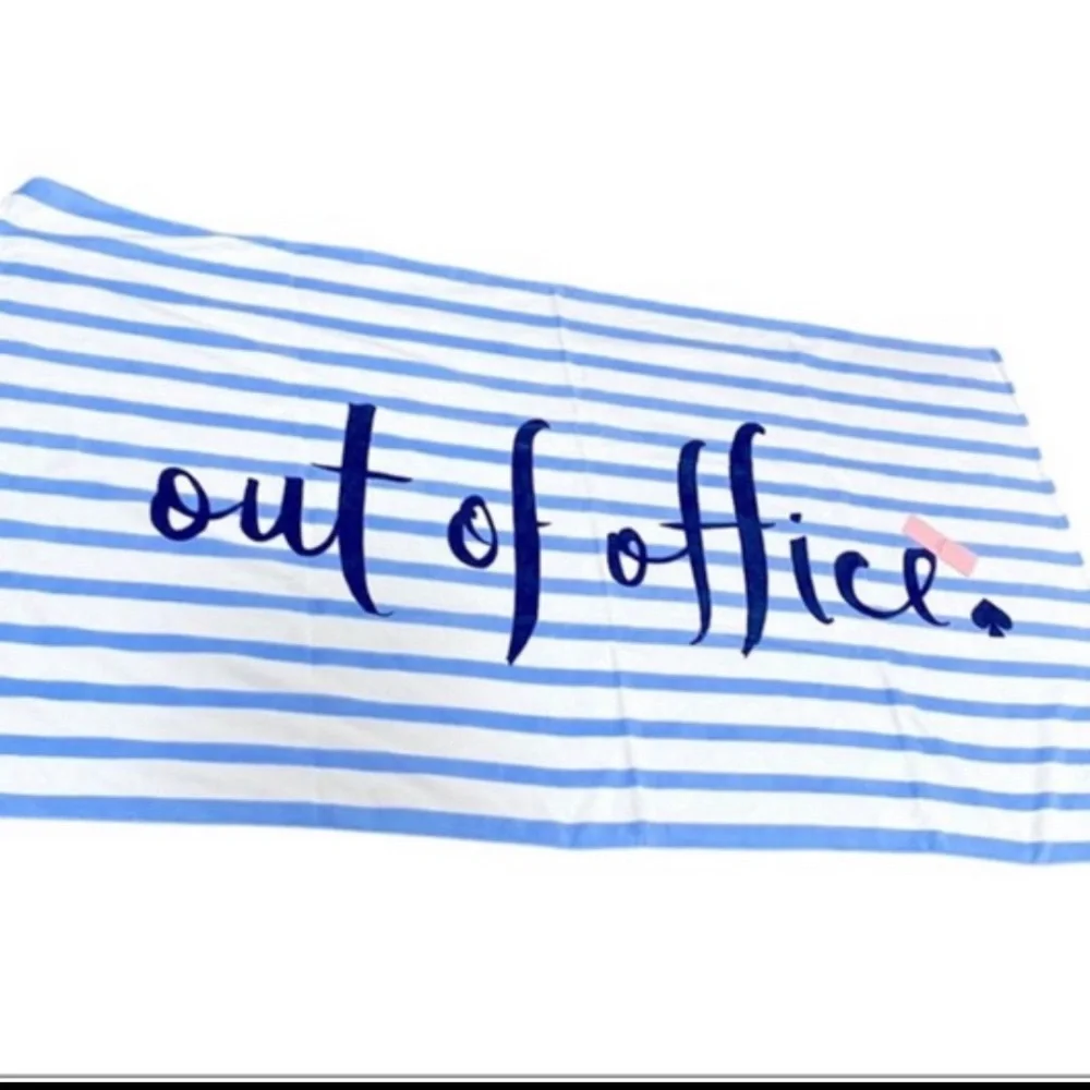 🆕 Kate Spade OUT OF OFFICE Beach Towel